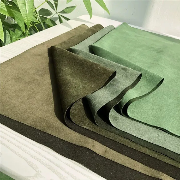 350 GSM Microfiber Knitting Suede Fabric Warp Knitted Stretch Suede for Jackets - Image 5