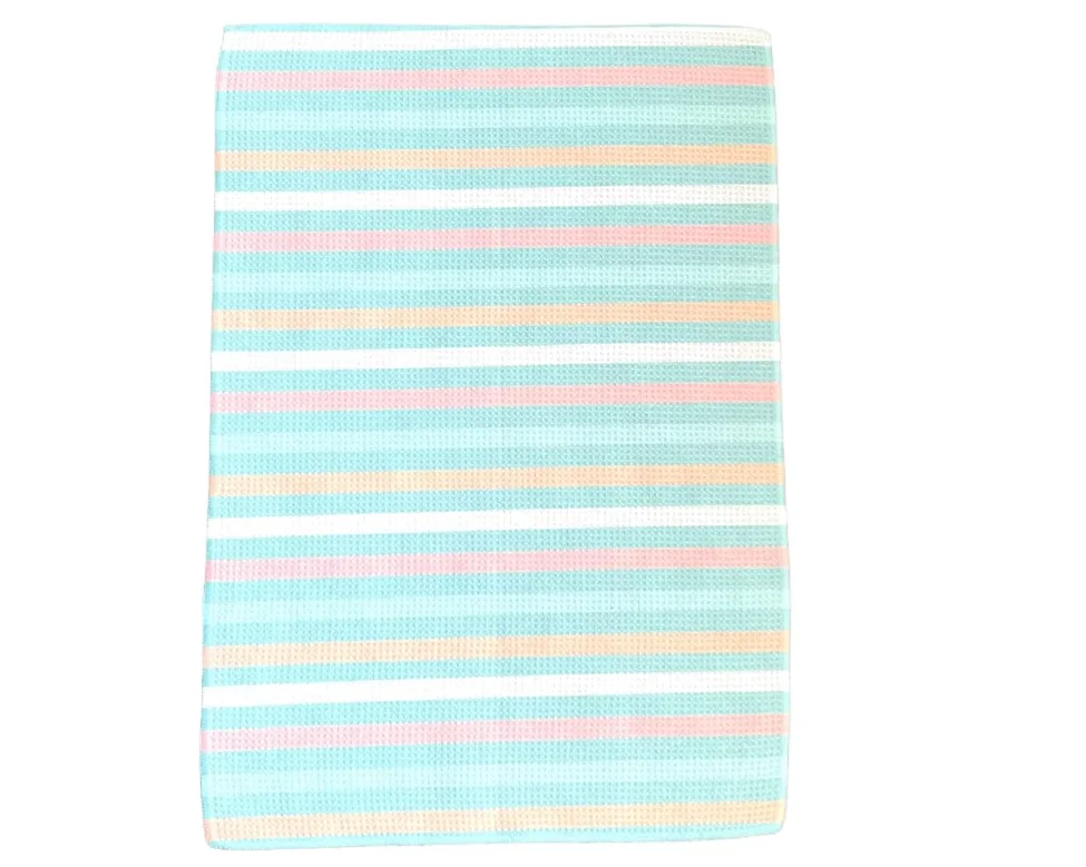 350 GSM Recycled Waffle Kitchen Towel Quick Dry Custom Antimicrobial Tea Towel - Image 5