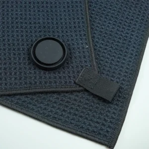 350gsm 400gsm Magnet Golf Towel Microfiber Waffle Towel with Magnet