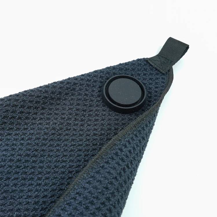 350gsm 400gsm Magnet Golf Towel Microfiber Waffle Towel with Magnet - Image 2