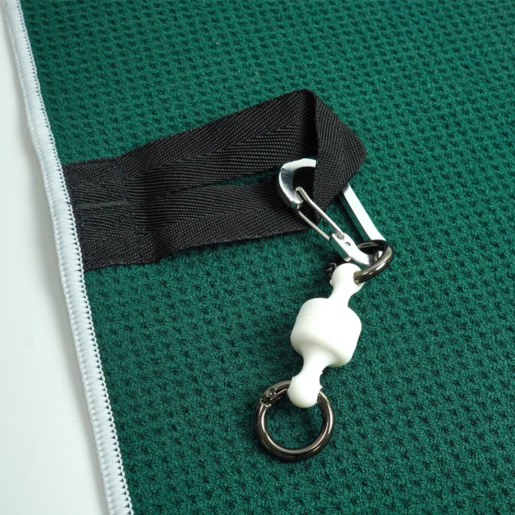 350gsm 400gsm Magnet Golf Towel Microfiber Waffle Towel with Magnet - Image 3