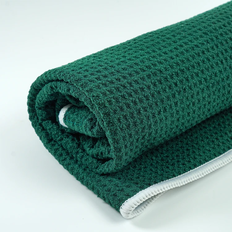 350gsm 400gsm Magnet Golf Towel Microfiber Waffle Towel with Magnet - Image 4