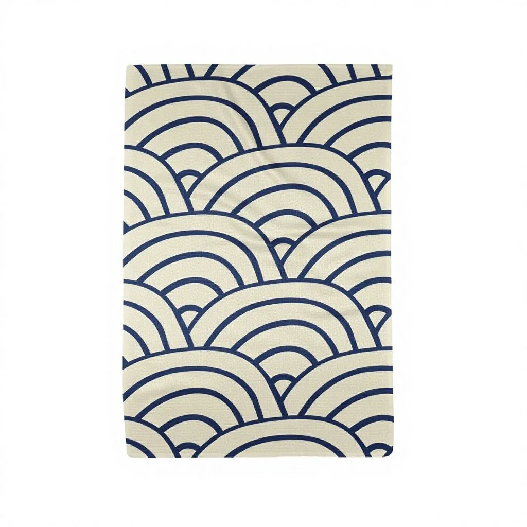350gsm Woven Microfiber RPET Antimicrobial Quick-Dry Soft Absorbent Kitchen Tea Towel - Image 3