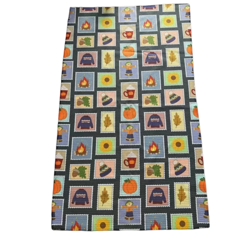 350gsm Woven Microfiber RPET Antimicrobial Quick-Dry Soft Absorbent Kitchen Tea Towel - Image 4