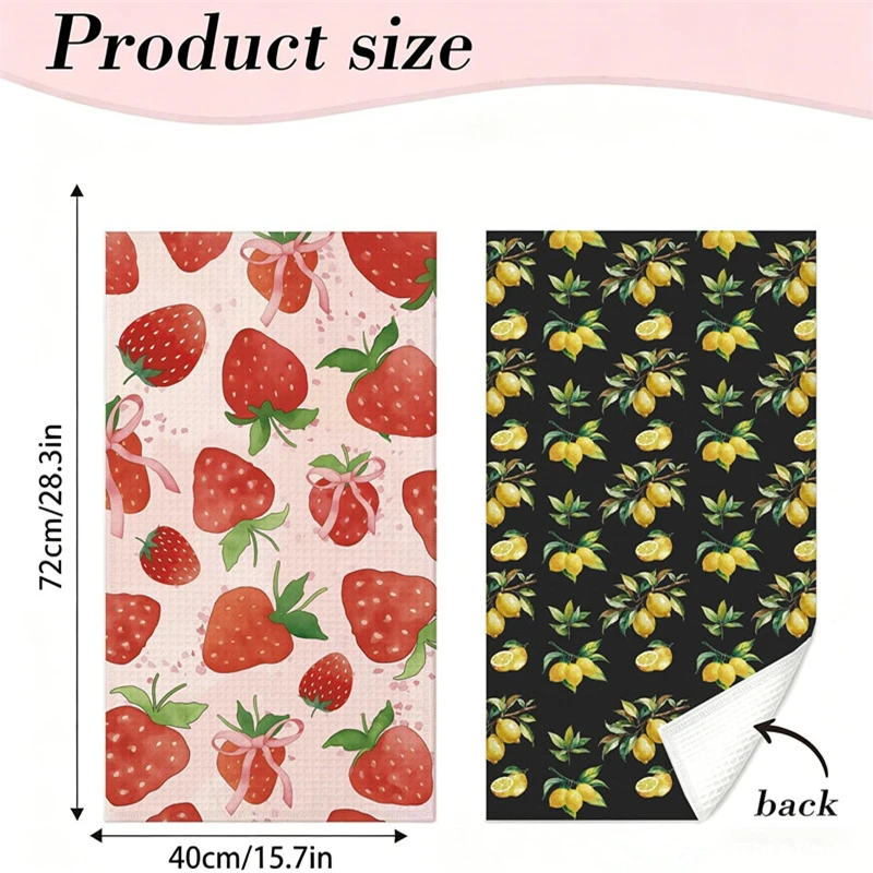 400 GSM Quick-Dry Microfiber Waffle Tea Towel with Logo for Kitchen Cleaning