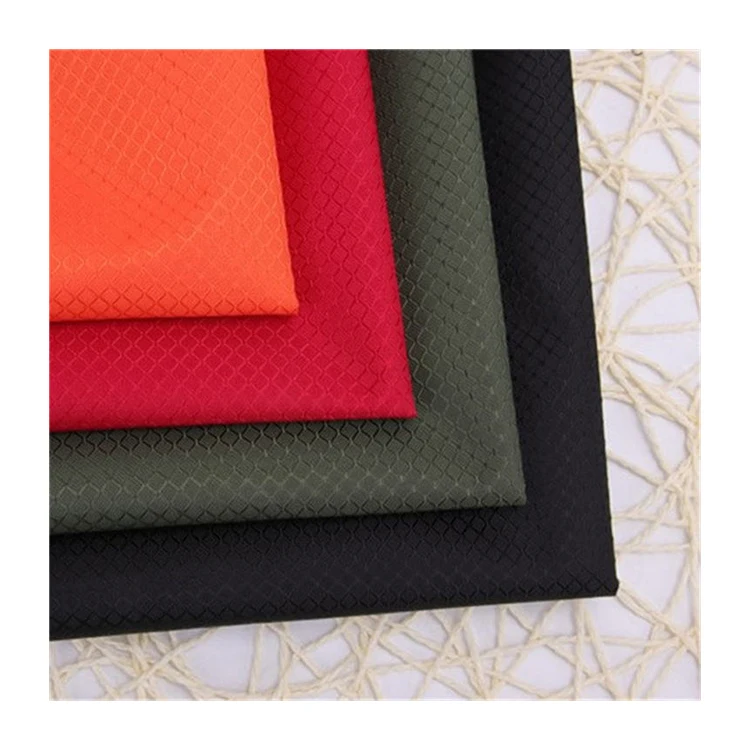 400D Polyester Jacquard Oxford Fabric Diamond Chequered Tarpaulin Fluorescent Luggage Tent Handbag Car