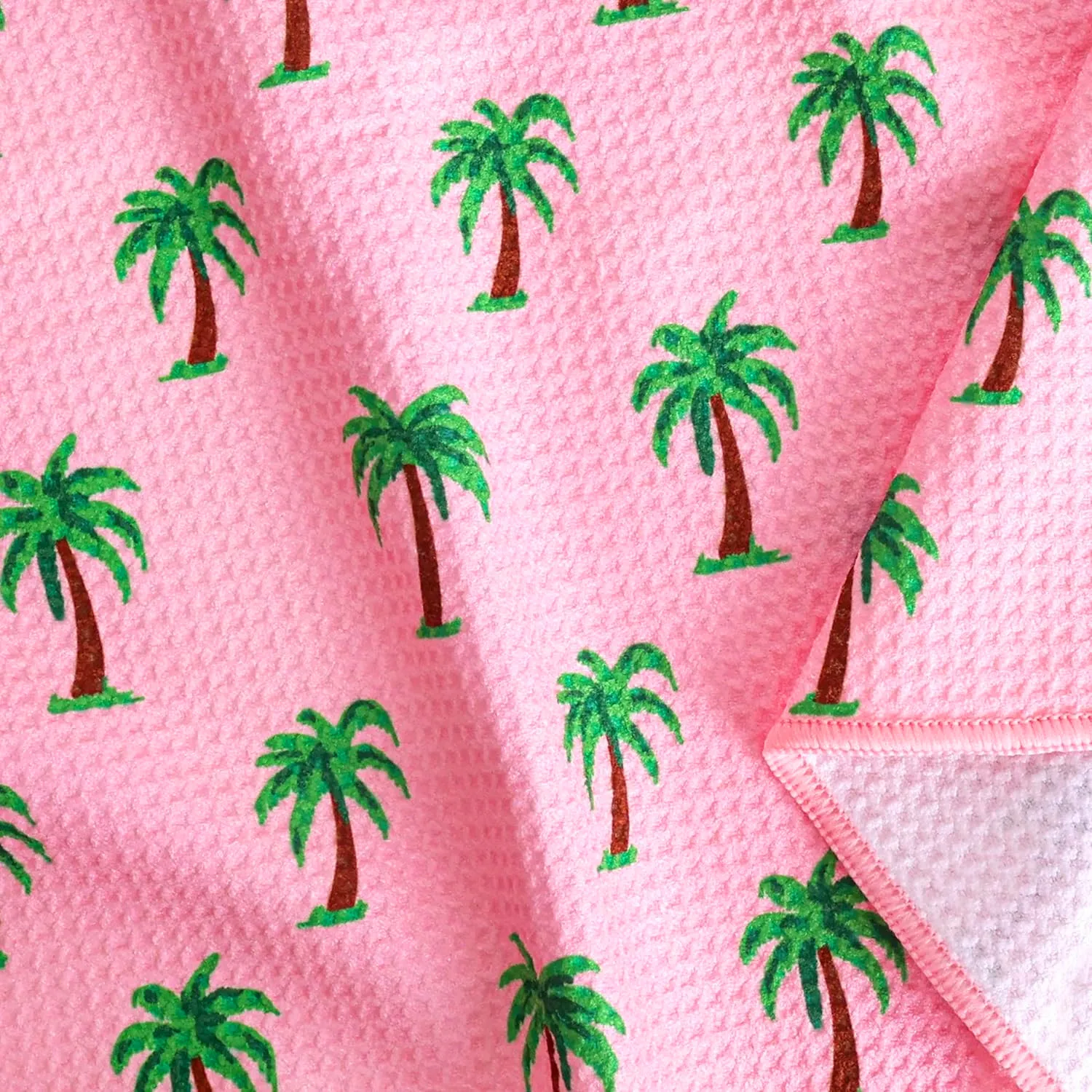 400gsm Microfiber Waffle Antimicrobial Custom Towels with Printed Fruit Logo - Image 6