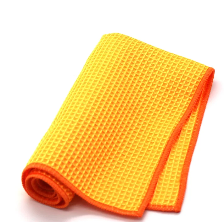 40x60cm Solf Hand Feel Microfiber Golf Waffle Towel Embroidery Logo Trifold