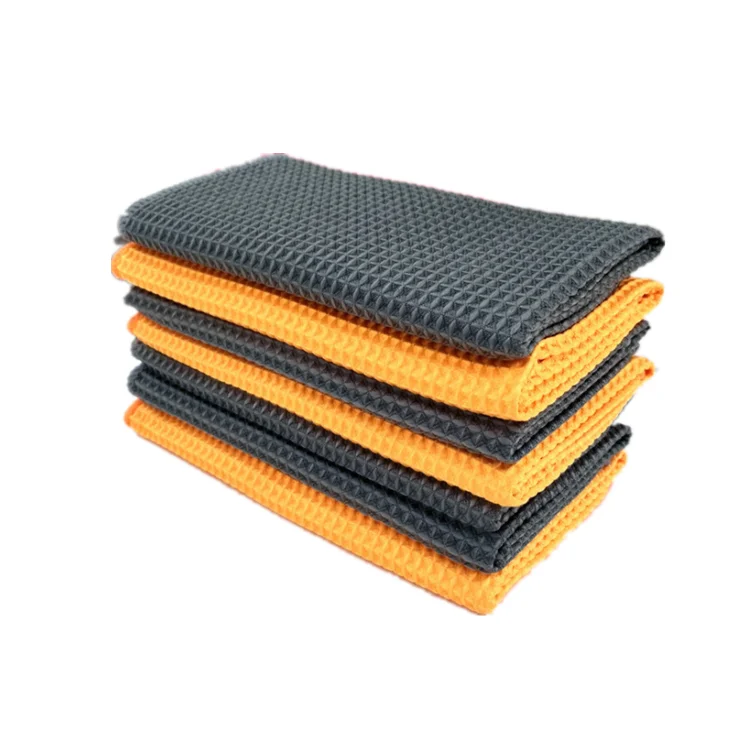 40x60cm Solf Hand Feel Microfiber Golf Waffle Towel Embroidery Logo Trifold - Image 2