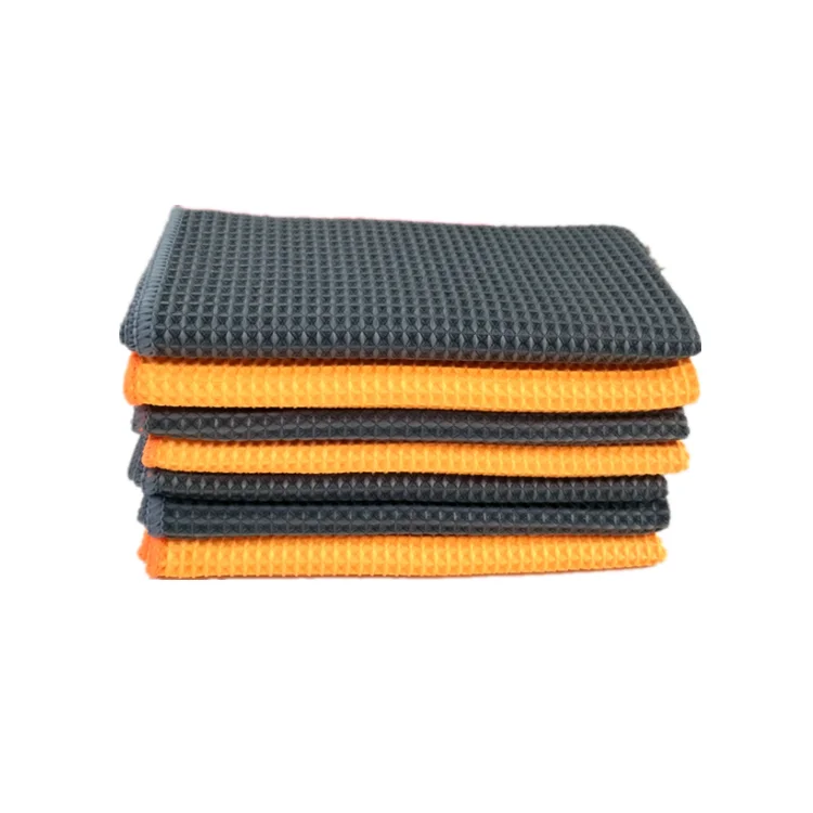 40x60cm Solf Hand Feel Microfiber Golf Waffle Towel Embroidery Logo Trifold - Image 4