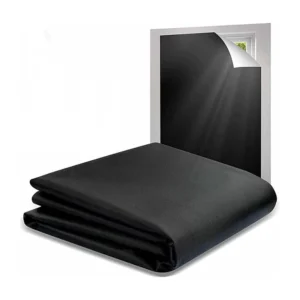 420D Oxford Fabric Blackout Curtains DIY Cuttable Waterproof Silver Black