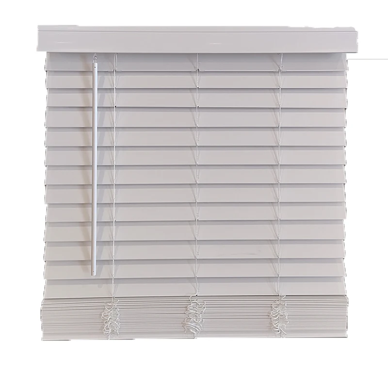 50mm Cordless Wood Venetian Blinds Eco-Friendly Mold-Proof UV Blocking Modern - Image 2