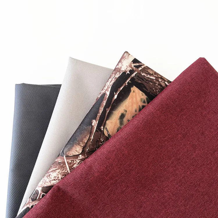 600D Camo Printed PVC Polyester PU Coating Oxford Cloth Luggage Handbag Outdoor Tent Fabric
