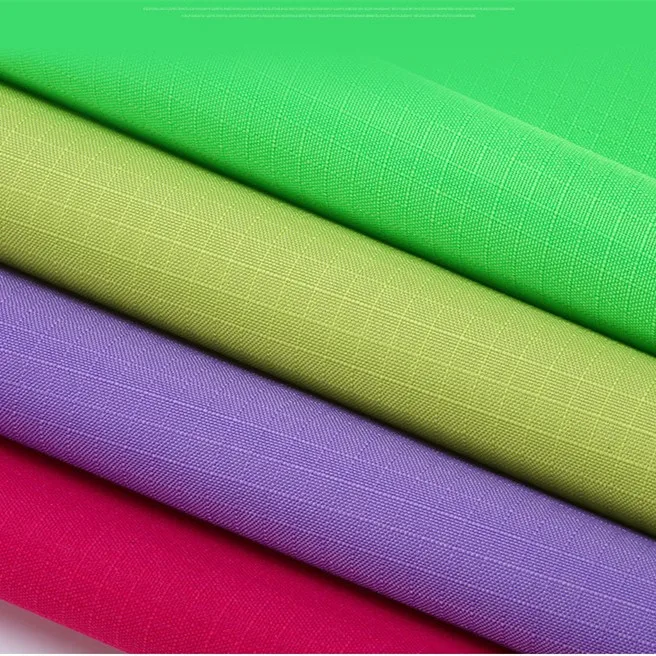 600D Polyester Ripstop Fabric Waterproof PVC Oxford 1cm Grid Bag Material - Image 3