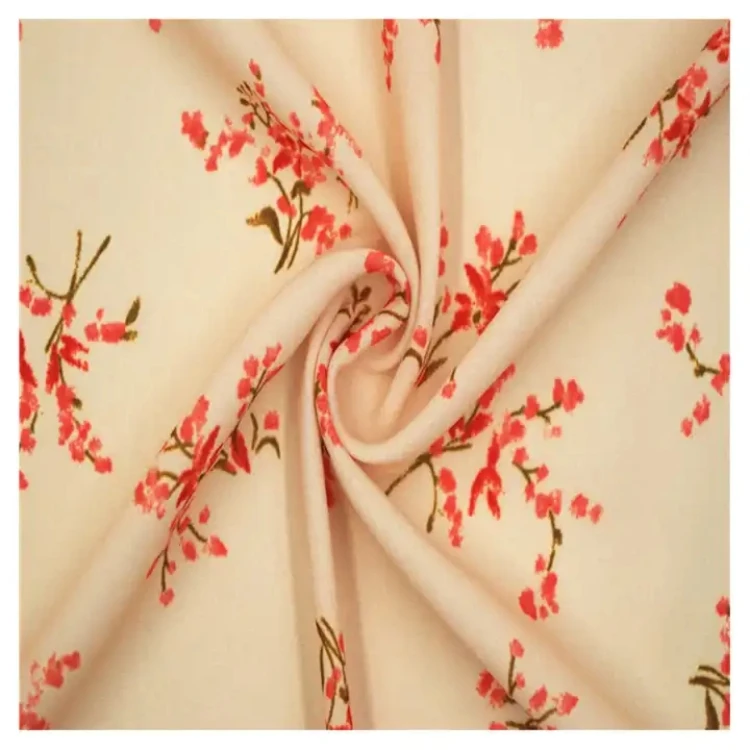 75D Printed Ultra Light Water Resistant Polyester Chiffon Fabric for Girls Garment and Lining - Image 2