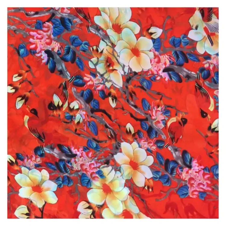 75D Printed Ultra Light Water Resistant Polyester Chiffon Fabric for Girls Garment and Lining - Image 6