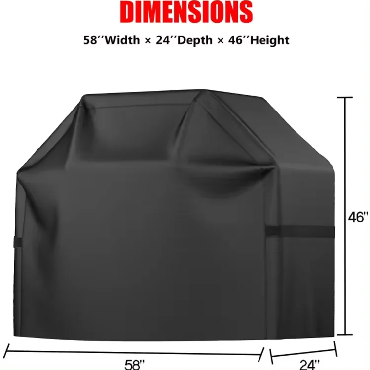 Adjustable Tape Grill Cover Weatherproof Tear-Resistant UV Fade-Proof Custom Logo - Image 2