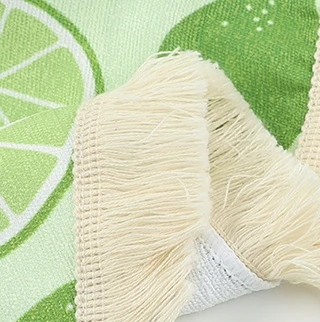 Antimicrobial Microfiber Round Beach Towel Quick-Dry Skin-Friendly Large Multi-Purpose - Image 4
