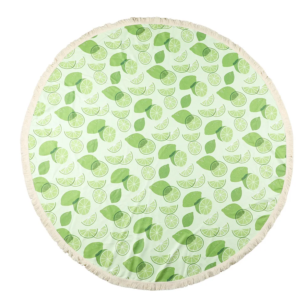Antimicrobial Microfiber Round Beach Towel Quick-Dry Skin-Friendly Large Multi-Purpose - Image 6