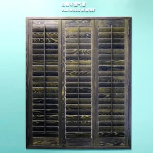 Ashwood Built-In Shutter Natural Wood Everyday Use