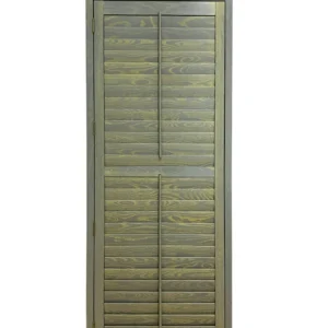 Ashwood Horizontal Shutter Daily Use Darker Color Distinct Wood Grain Pattern
