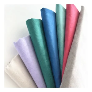 Blackout Brushed Polyester Microfiber Suede Fabric Thick Bonded Mesh Composite for Garment