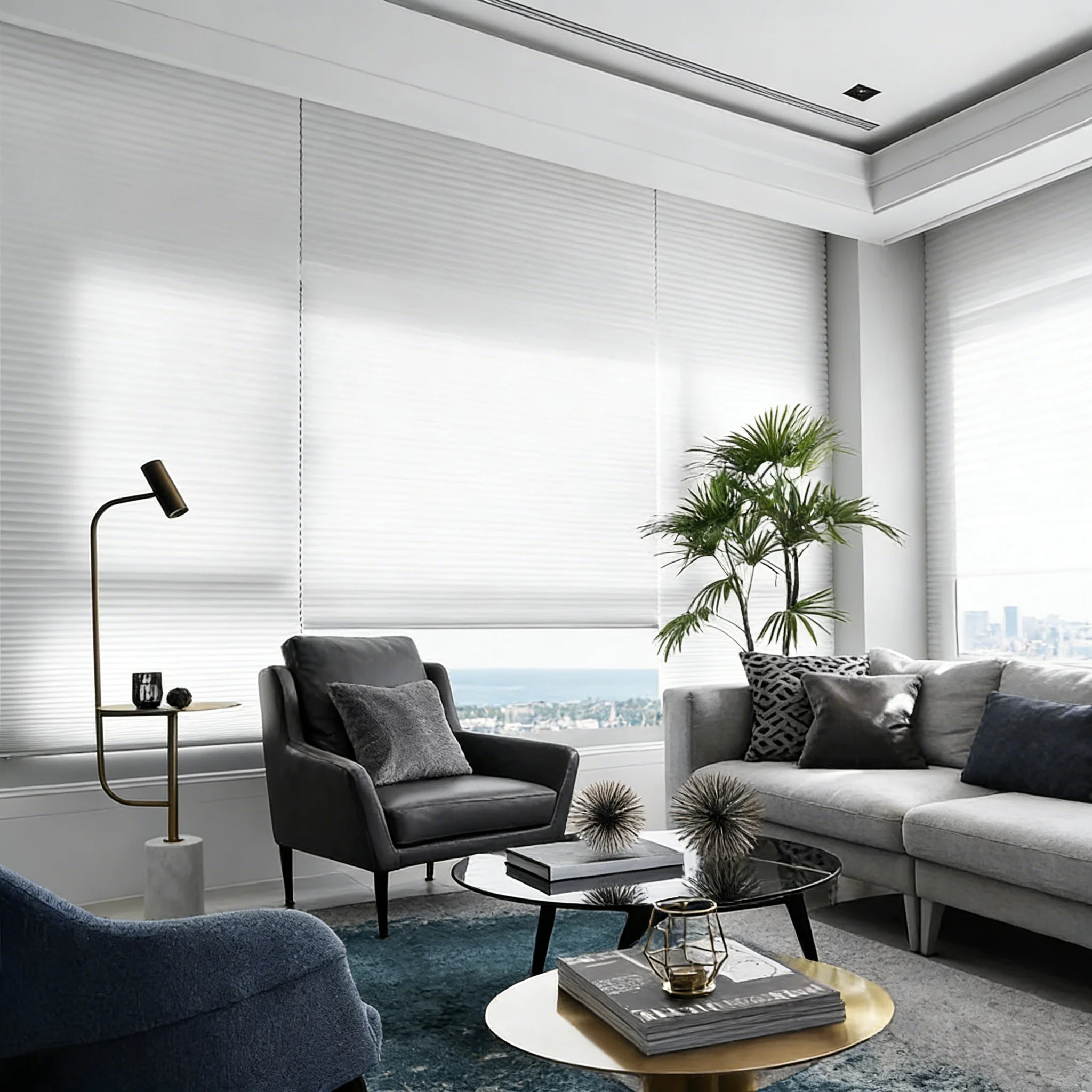 Blackout Honeycomb Blinds Cellular Shades Energy Saving Window Curtains Home Office