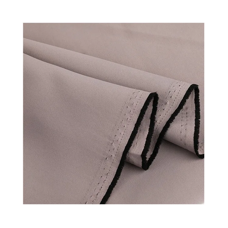 Blackout Twill Curtain Fabric 100 Percent Polyester Flame Retardant Black Yarn Woven