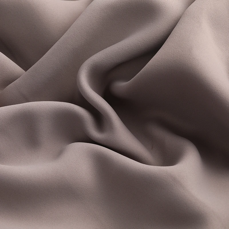 Blackout Twill Curtain Fabric 100 Percent Polyester Flame Retardant Black Yarn Woven - Image 2