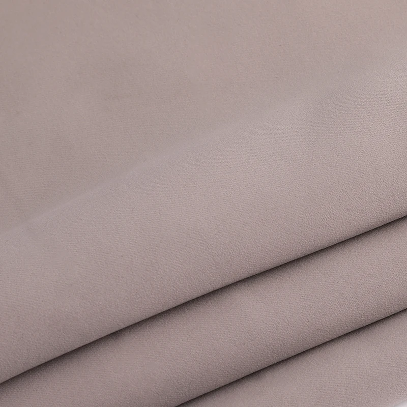 Blackout Twill Curtain Fabric 100 Percent Polyester Flame Retardant Black Yarn Woven - Image 5