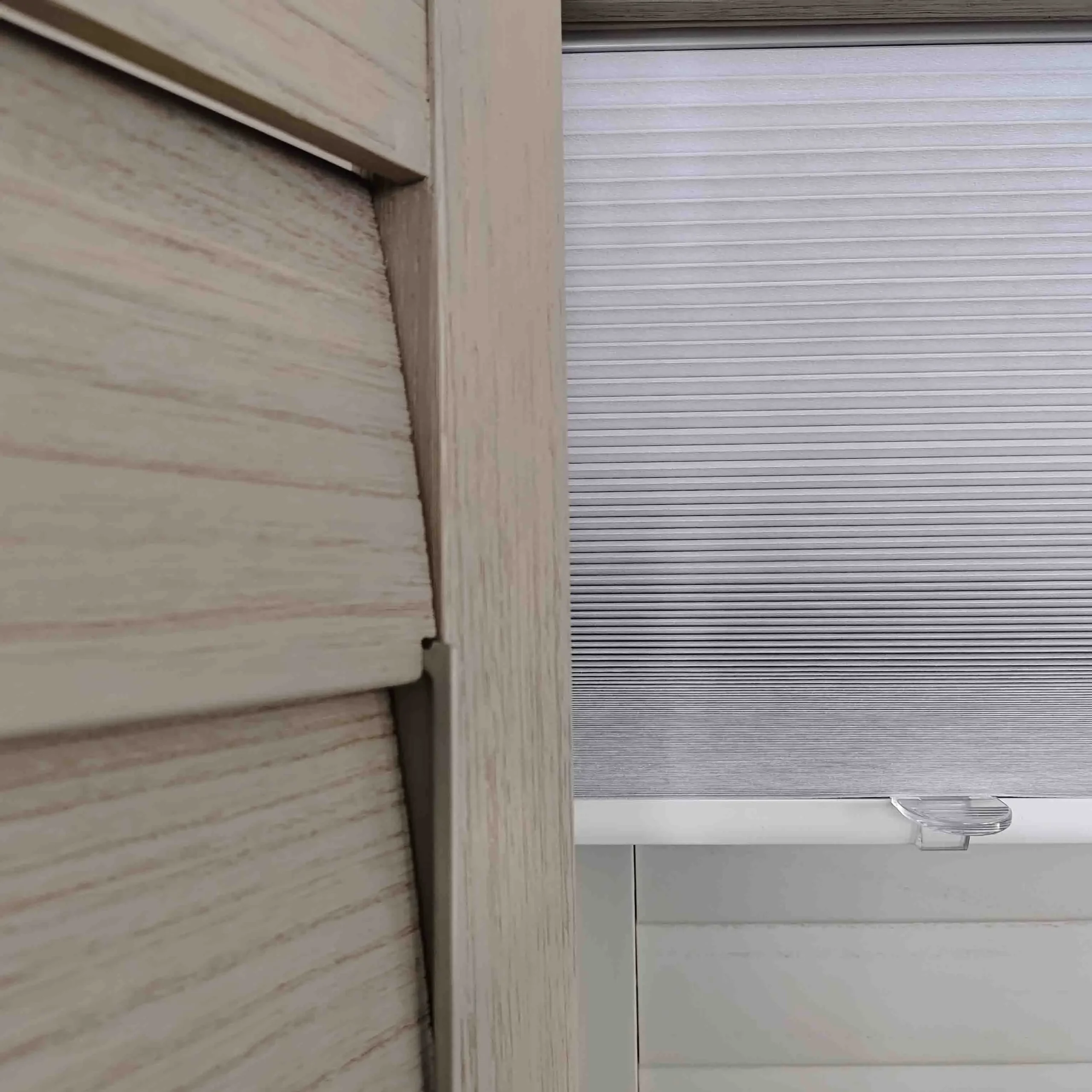 Combination Blackout Shutter with Built-in Honeycomb Blind 100 Percent Light Blocking - Image 6