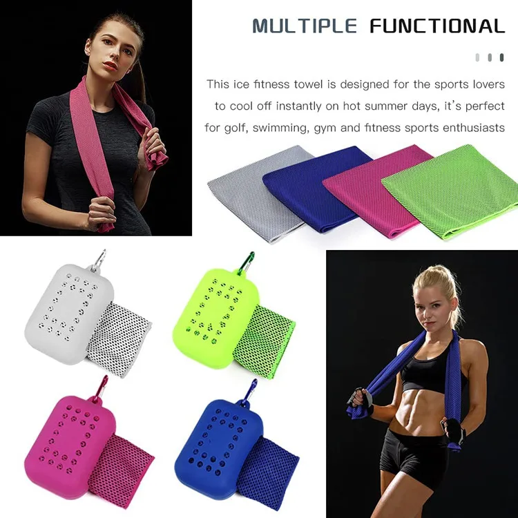 Cooling Towel Soft Breathable Lightweight Microfiber Instant Cooling Quick Dry - Image 4