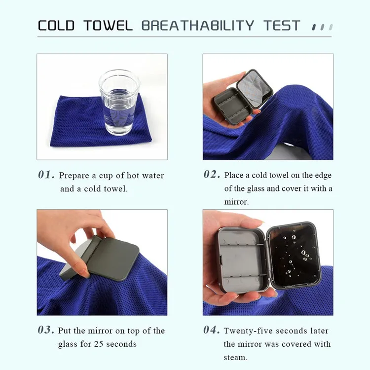 Cooling Towel Soft Breathable Lightweight Microfiber Instant Cooling Quick Dry - Image 6