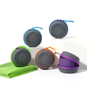Cooling Towel with EVA Box Compressed Lightweight Quick-Dry Microfiber Sports Gym