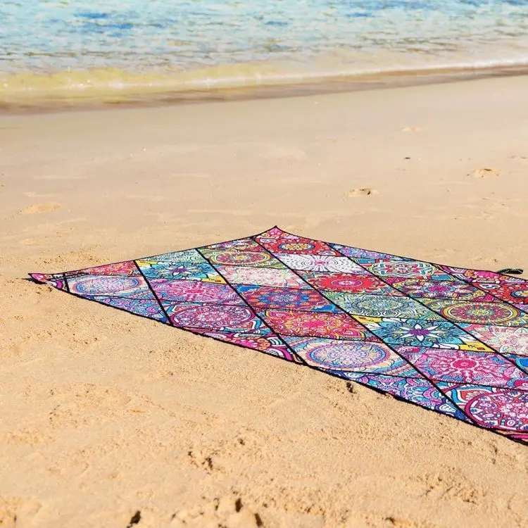 Copper Ion Silver Ion Antimicrobial Double-Side Microfiber Beach Towel - Image 4