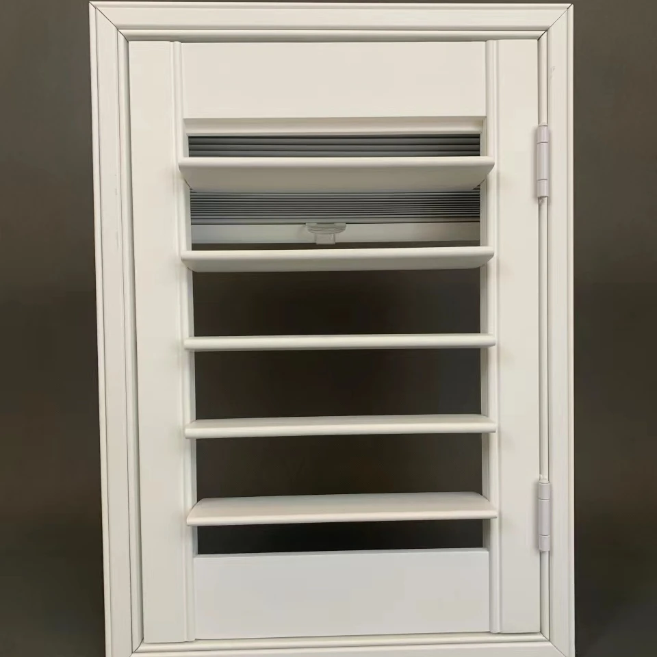 Cordless Honeycomb Blinds Blackout Shutter Simple Wood Style Pinhole - Image 2
