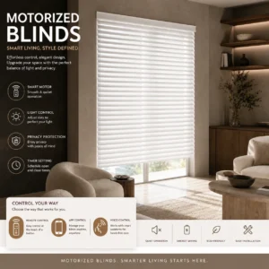 Cordless Motorized Wooden Blinds Intelligent Electric Remote Control Filter Home Decoration Curtain