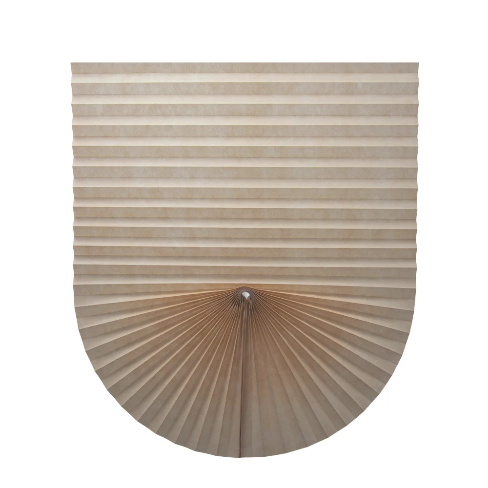 Cordless Pleated Blinds Built-in Paper Shade UV Blocking French Window Shades - Image 2