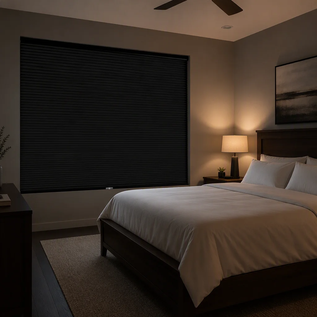 Cordless Polyester Honeycomb Blinds Full Blackout 25mm Cell Thermal Anti-UV - Image 2