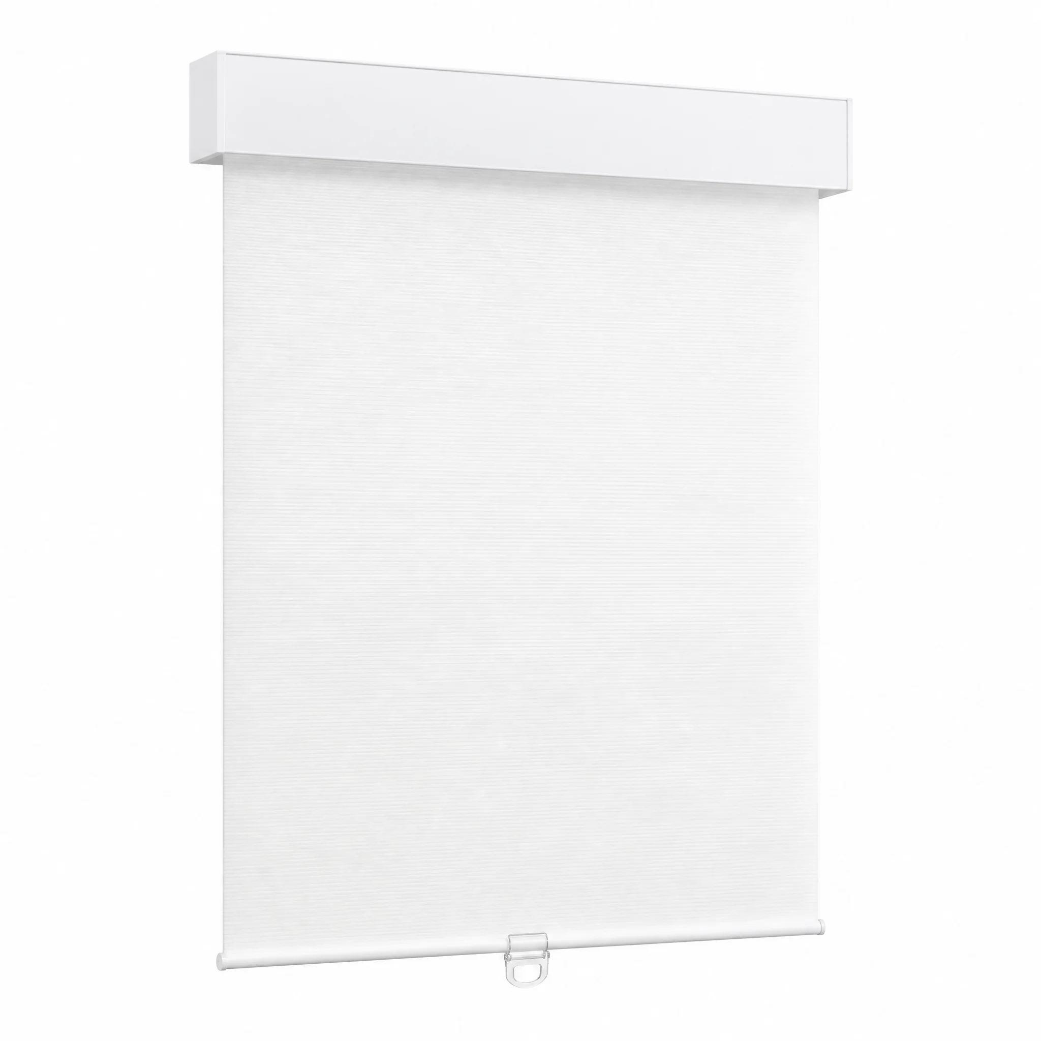 Cordless Roller Shades Semi-Blackout White Fabric Custom Size Cassette Headrail - Image 3