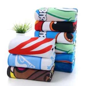 Custom Cartoon Beach Towel for Kids Quick-Dry Wholesale Printed