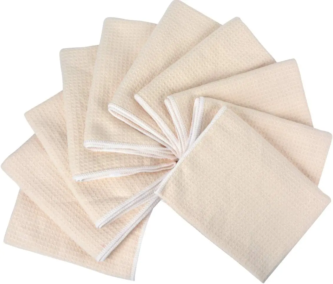 Custom Colorful Waffle Microfiber Cleaning Dish Towel for Kitchen Tea - Image 6