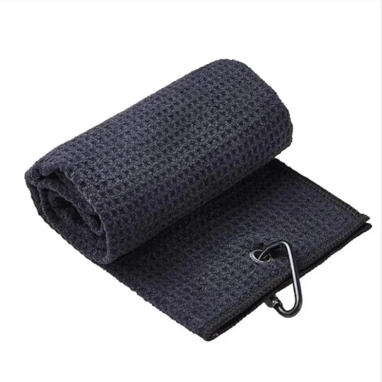 Custom Design Eco-Friendly Microfiber Quick-Dry Magnetic Golf Towel Waffle Weave Logo Gift - Image 5