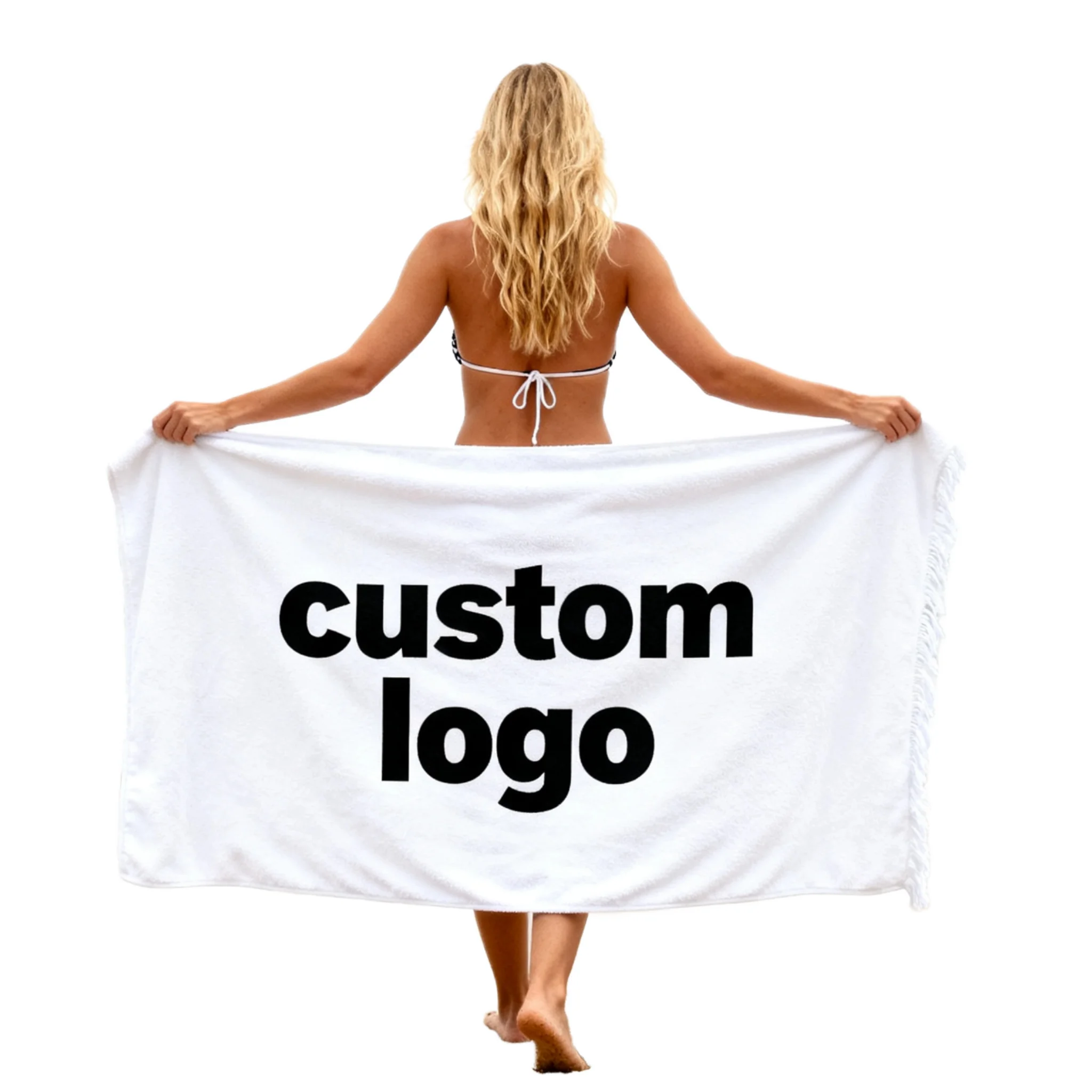 Custom Design Sand Free Quick Dry Recycled Polyester Beach Towel