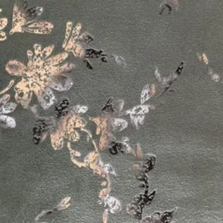 Custom Designed Brown Pleated Embossed 100 Percent Polyester Curtain Fabric - Image 4