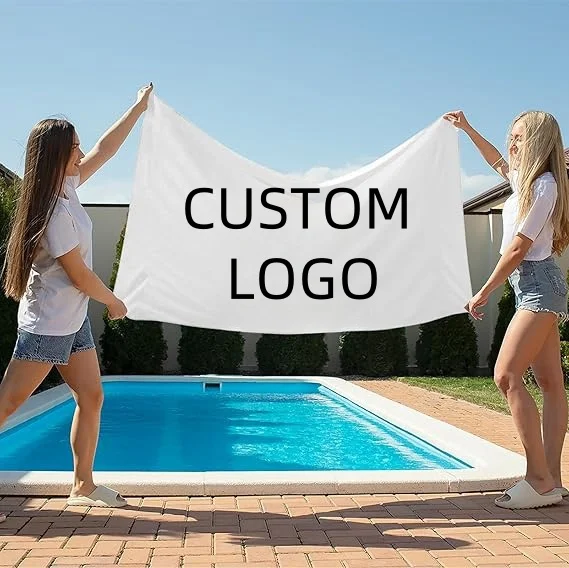 Custom Designed Microfiber Beach Towel Soft Quick Dry Sand Free Suede Gift - Image 3
