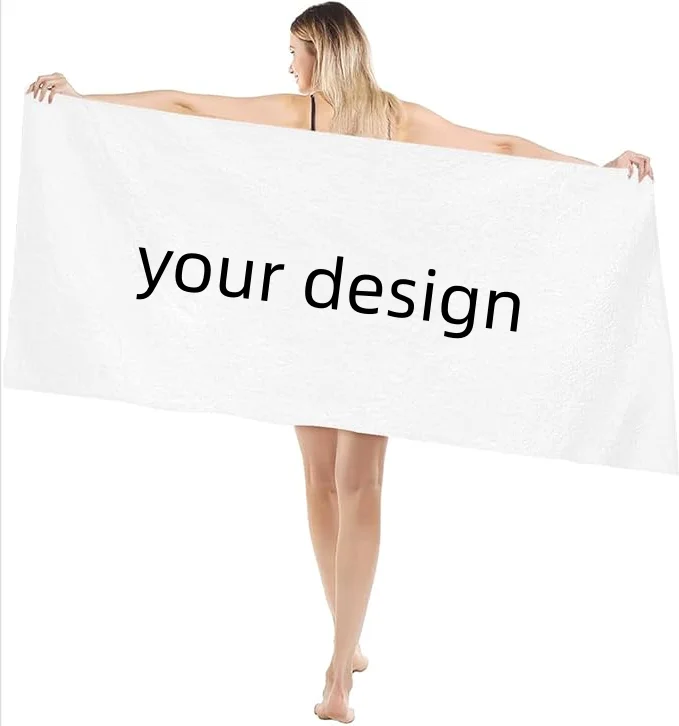 Custom Durable Microfiber Beach Towel Quick Dry Sandfree Lightweight Absorbent