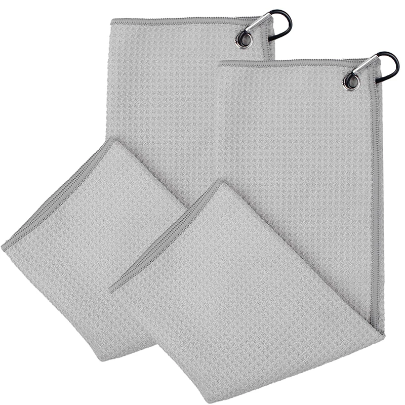 Custom Embroidered Logo Microfiber Golf Clip Towel Quick-Dry Antimicrobial Hypoallergenic - Image 3