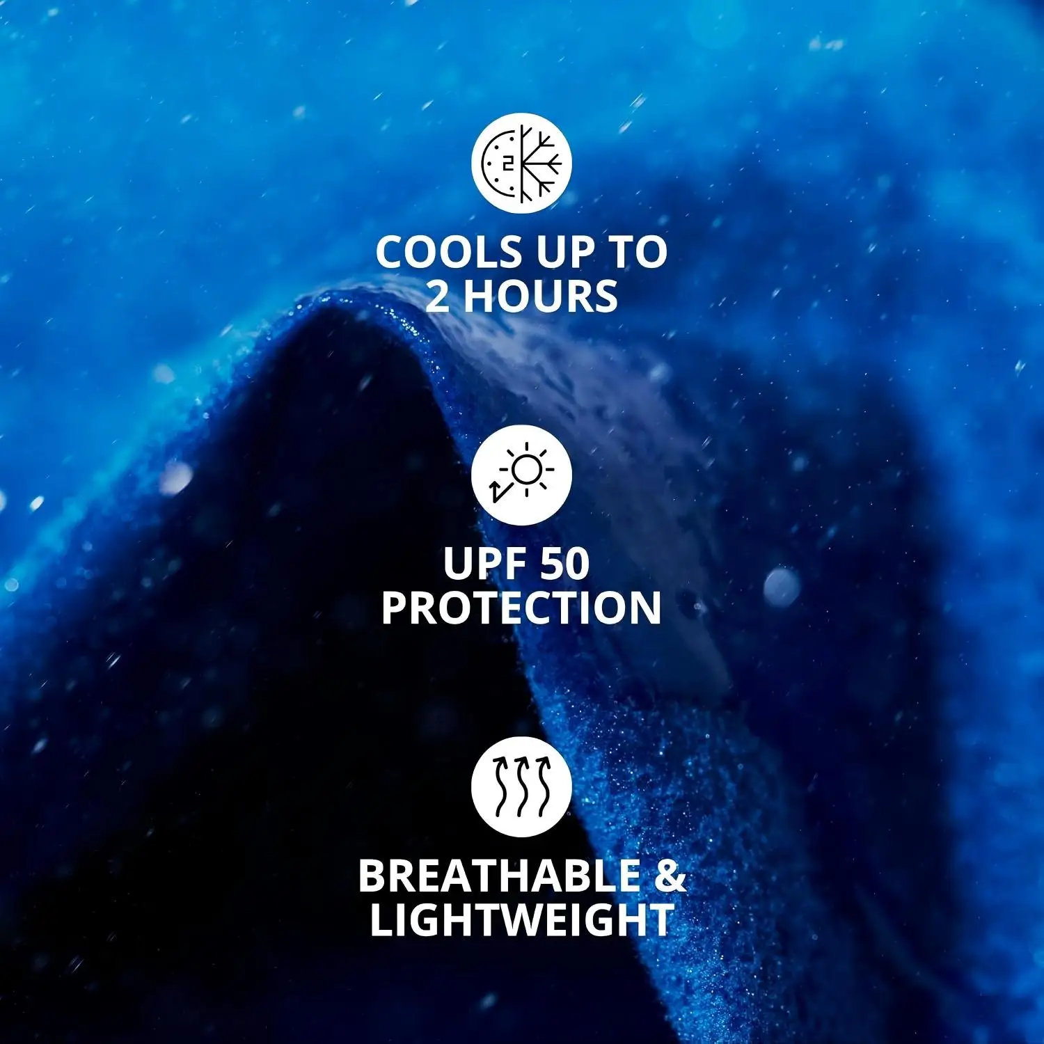 Custom Fitness Woven Microfiber Sport Towel Quick-Dry Antibacterial Lightweight Sweat Absorbent Instantly Cooling Solid Color - Image 4