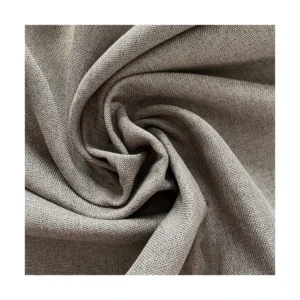 Custom High Quality 100 Percent Polyester Imitation Linen Backout Curtain Fabric Roller Blinds Plain Woven Breathable for Hotels